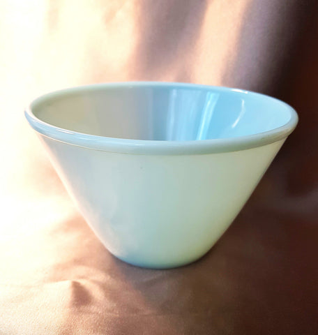 WONDERFUL Vintage Fire King Turquoise Blue Glass Bowl, Splash Proof Mixing Bowl, Mid Century Kitchen Bowls, Collectible Vintage Kitchen Bowls