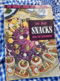 VINTAGE Cook Book, Mid Century Culinary Arts Institute, 500 TASTY SNACKS Ideas For Entertaining Recipes, 48 Pages , Collectible Cook Books