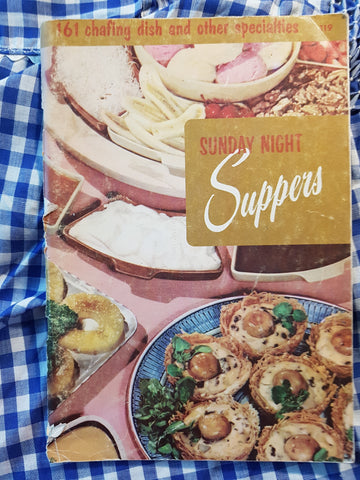 VINTAGE Cook Book, Mid Century Culinary Arts Institute, Sunday Night Suppers, Delicious Recipes,68 Pages , Collectible Cook Books