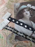 LOVELY Vintage Salesman's Sample Trim, Black and Gold, Original Labels, Doll Costuming, Heirloom Sewing, Fine Crafts