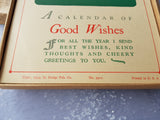 Beautiful 1934 CALENDAR of GOOD WISHES, in Original Box, Never Used, Ephemera, Great Gift