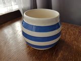 WONDERFUL English Chef Ware Cornish Ware Style Blue White Banded Bowl, Staffordshire Ironstone,