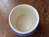 WONDERFUL English Chef Ware Cornish Ware Style Blue White Banded Bowl, Staffordshire Ironstone,
