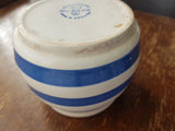 WONDERFUL English Chef Ware Cornish Ware Style Blue White Banded Bowl, Staffordshire Ironstone,