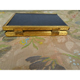 BEAUTIFUL 20sVintage Engraved Metal Folding Photo Frame,Embossed Floral Design Gilt Metal Photo Frame,Quality Gift Worthy Folding Frame