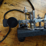 ANTIQUE Vibroplex Zephyr RARE Model, Complete With Case and Cables, Morris Code Machine