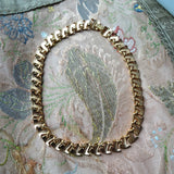 CLASSY Vintage Modernist Necklace, Lovely Gold Tone, Day or Evening Necklace, Collectible Vintage Jewelry