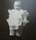 ADORABLE Antique Photo of Young Child, Cute Outfit, The Hughes Studio, Joliet, Illinois, Beautiful Antique Photograph