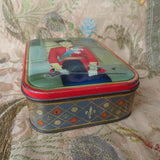 ROYALTY British Litho Tin Box,Royal Souvenir Young Queen Elizabeth II,The Crown, Sharp and sons Tin,Collectible Vintage Royal Tins