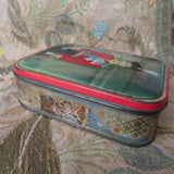 ROYALTY British Litho Tin Box,Royal Souvenir Young Queen Elizabeth II,The Crown, Sharp and sons Tin,Collectible Vintage Royal Tins