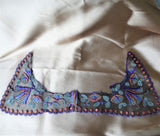 RESERVED FABULOUS Art Deco French Lace Collar, Black Netted Lace With Gorgeous Embroidery Work
