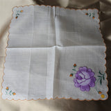 LOVELY Swiss Floral Embroidered Hankie,Vintage Handkerchief, Flowers Embroidery,Wedding Bridal Hanky Gifts,Collectible Hankies