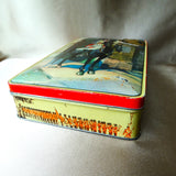 BEAUTIFUL Vintage British Tin, Gray Dunn Biscuit Tin, British Life Guard on Horseback ,Cavalry Horse, Very Attractive Tin, Collectible Vintage British Tins