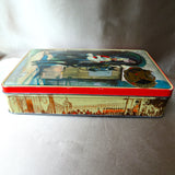 BEAUTIFUL Vintage British Tin, Gray Dunn Biscuit Tin, British Life Guard on Horseback ,Cavalry Horse, Very Attractive Tin, Collectible Vintage British Tins