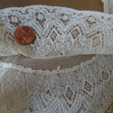 BEAUTIFUL Vintage French Lace Collar, Multi Layer Ruffled French Lace Collar, Flattering Style, Collectible Vintage Lace Collars