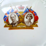 WONDERFUL British Royalty Souvenir Plate, 1937 King George VI and Queen Elizabeth Coronation Plate, Lovely Embossed Plate By Meakin, English Royalty Collectibles
