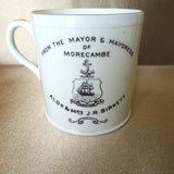 RARE Shelley Royalty Mug King George V 1911 Coronation,Lovely Graphics,From Mayor and Mayoress of Morecambe, English Royalty Collectibles