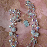 STUNNING Sherman Swarovski Crystal Necklace, Statement Necklace, Signed Sherman, Original Paper Tag, Never Worn, Collectible Vintage Jewelry