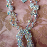 STUNNING Sherman Swarovski Crystal Necklace, Statement Necklace, Signed Sherman, Original Paper Tag, Never Worn, Collectible Vintage Jewelry