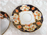 GORGEOUS Antique Royal Albert DERBY Teacup & Saucer,Lots of Hand Painting, English Bone China,Cabinet Cup & Saucer,Collectible Vintage Teacups