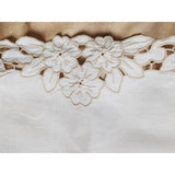 BEAUTIFUL Vintage Madeira Linen Tray Cloth,Centerpiece,Table Topper,Large Doily,Lovely CutWork and Embroidery, Beautiful Collectible Linens