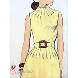 Vogue Americana Vintage Sewing Pattern 2263 Donald Brooks Designer BEAUTIFUL Evening or Party Dress with Tucks at Neckline UNCUT + Label