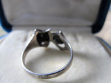 RARE Vintage Sterling Silver Ring,Theatre,Comedy and Tragedy Masks,Unique Ring, Art Deco,Silver Rings, Collectible Vintage Jewelry