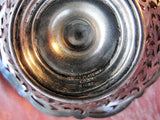 ORNATE 1920s Antique Silver Plated Tazza For Mints, Candies Serving Dish or Business Cards Quality English EPNS Silver Collectible Silver