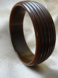 Copy of GORGEOUS Art Deco Deeply Carved Bakelite Bracelet,Butterscotch Yellow Bakelite Bangle,Beautiful Stylized Design,Collectible Bakelite Jewelry