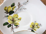 PRETTY Teacup and Saucer by REGENCY English Fine Bone China Vintage Yellow Flowers Cup and Saucer Collectible Teacups, Bridal Shower Gift