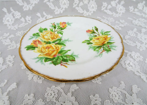 BEAUTIFUL Vintage Tea Rose Plate,Royal Albert English Bone China, Bread and Butter or Dessert Plate, Replacement China, Collectible English China