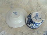 BEAUTIFUL Vintage Blue willow Teacup and Saucer, English Made, Blue and White China, Deep Saucer, Collectible Vintage Cups and Saucers