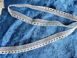 SWEET French Lace, TINY Cotton Trim, Dainty Lace, Doll Size, Baby Bonnets, French Dolls Lace, Heirloom Sewing,Collectible Lace