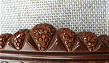 VINTAGE Art Deco Bakelite Brooch, Chocolate Brown Large Pin ,Deeply Carved, Statement Brooch, Raised Geometric Abstract Design,Collectible Vintage Jewelry