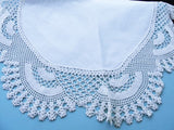 AMAZING Victorian large Center Piece or Table Topper  Hand Crochet Intricate Lace Fine Linen Center Just Beautiful Vintage Fine Linens and Lace