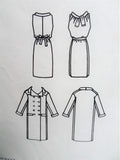 60s GLAM Galitzine of Italy Evening Dress and Coat Pattern VOGUE Couturier Design 1438 Bust 32 Vintage Sewing Pattern