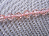 DAZZLING Vintage Swarovski PINK Cut Crystal Long Bead Necklace 30 inches Length Vintage Jewelry