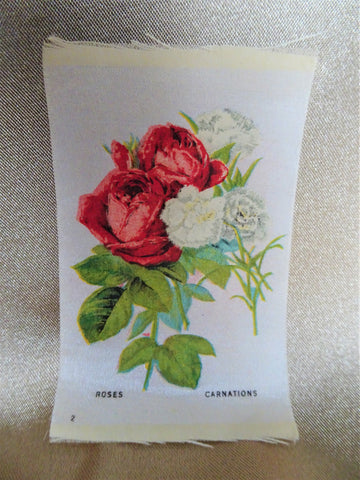 BEAUTIFUL Antique Printed Silk Flowers, Roses,Floral Silks, Antique Quilt Silks, Craft Silks,For Fine Sewing Quilting Projects or Frame It For Shabby Chic Romantic Cottage Décor