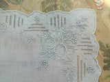 GORGEOUS WEDDING Hanky,Lots of Handwork,Vintage Handkerchief,Bridal Hankie,Raised Roses Embroidery,Collector or Bridal Heirloom,Vintage Hankies