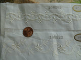 RESERVED  RARE Salesmans Sampler Antique Swiss Embroidered Lace Trim Doll Size Samples Perfect To Frame Antique Sampler ,Farmhouse, One of A Kind Gift