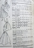 1950s LOVELY Cocktail Dress Evening Gown Pattern VOGUE 8991 Dreamy Full Dancing Skirt Optional Back Panel Easy To Make Vintage Sewing Pattern