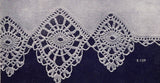 VINTAGE 1940s Coats n Clarks Crochet Book 254 Lace Crocheted Edgings Hairpin Lace Patterns Collar Cuffs Motifs Lovely Designs