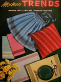 VINTAGE 1950s Mid Century Coats n Clarks Book 303 Crochet Book Modern Trends Hairpin Lace, Crochet and Swedish Weaving