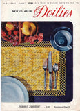 1950s Crochet Craft Book Mid Century Decor J and P Coats Clarks # 283 New Ideas in Doilies