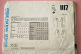 Retro 80s Vogue Patterns 1117 America Designer Jerry Silverman Dress Two Lengths Sewing Pattern Vintage Size 18