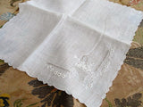 BEAUTIFUL Appenzell Whitework Embroidery Hankie Handkerchief Embroidery OpenworkBasket of ROSES Wedding Bridal Bridesmaid Special Hanky
