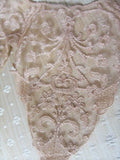 Breathtaking Antique FRENCH Netted Tambour LACE Circular Collar Applique Roses Flowers Bridal Wedding Flapper Era Downton Abbey Gatsby