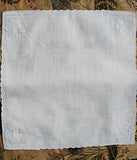 VINTAGE Wedding Handkerchief  Drawn Thread and Raised WhiteWork Embroidery Beautiful Bridal Hankie Stunning Madeira Linen Hanky