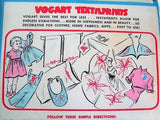 ADORABLE Vintage Vogart Textile Prints 32 Teddy Bears Iron on Embroidery Transfers Two Complete Sheets NEVER Used UNCUT Craft Pattern