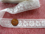Antique BEAUTIFUL French Lace Cotton Trim Delicate Intricate Pattern Ideal For Dolls,Christening Gowns, Bridal Heirloom Sewing